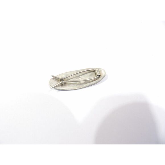 Vintage Daisy Flower Mother of Pearl Inlay Blue Turquoise Hair Clip, 1.75" - Picture 12 of 12